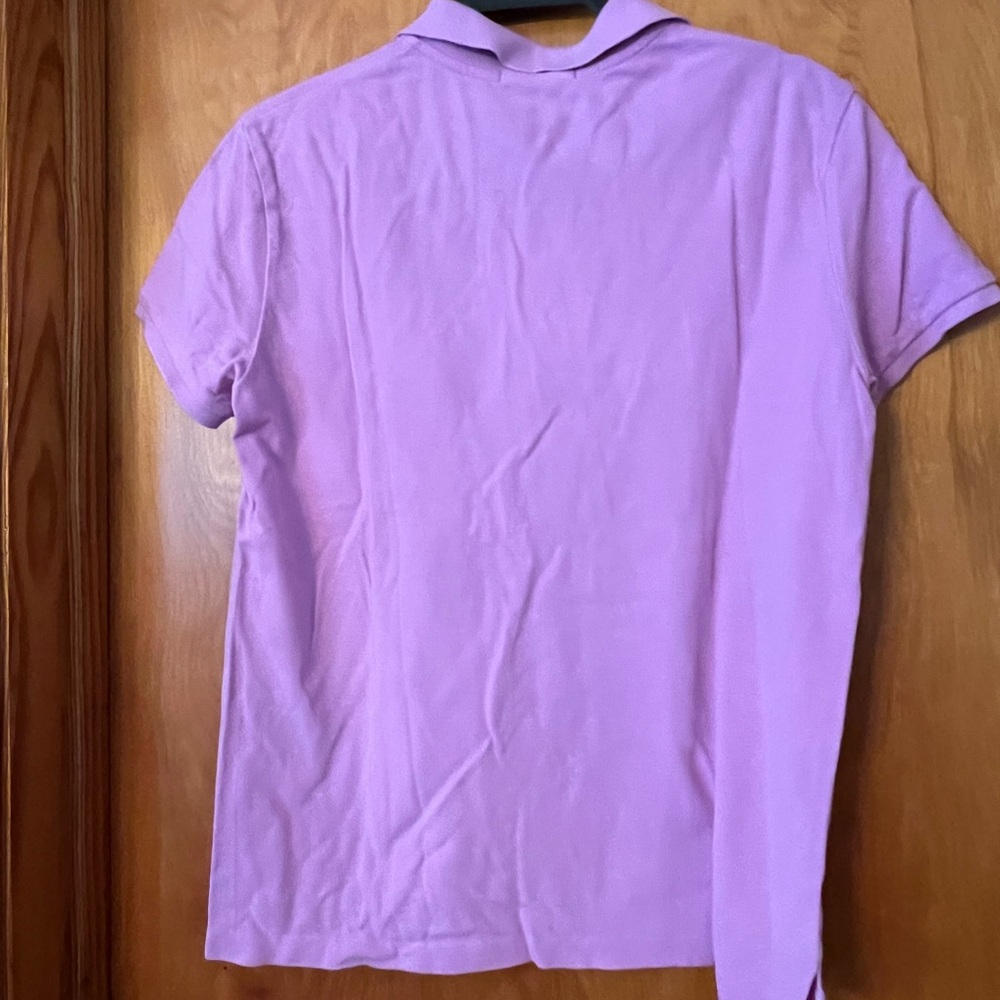 Ralph Lauren size medium classic fit short sleeve purple shirt blue pony - Picture 5 of 5